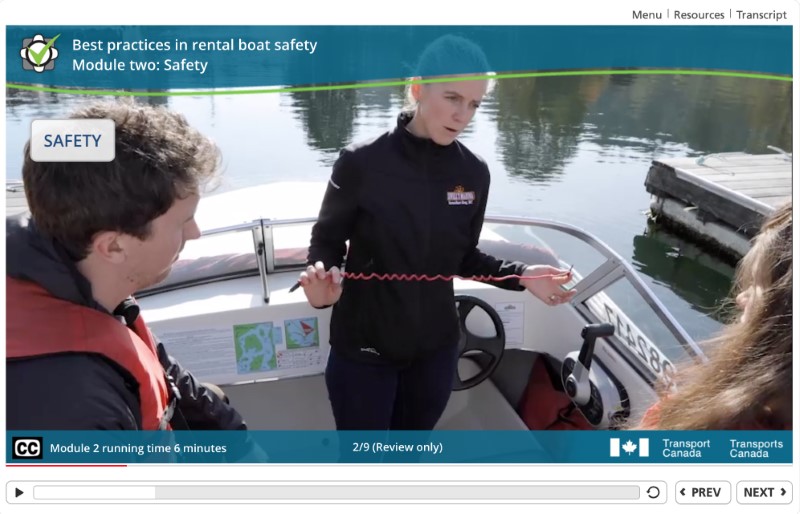 Rental Boat Safety image